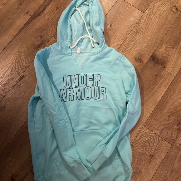 Under Armour Aqua Blue Pullover Hoodie - Picture 1 of 1